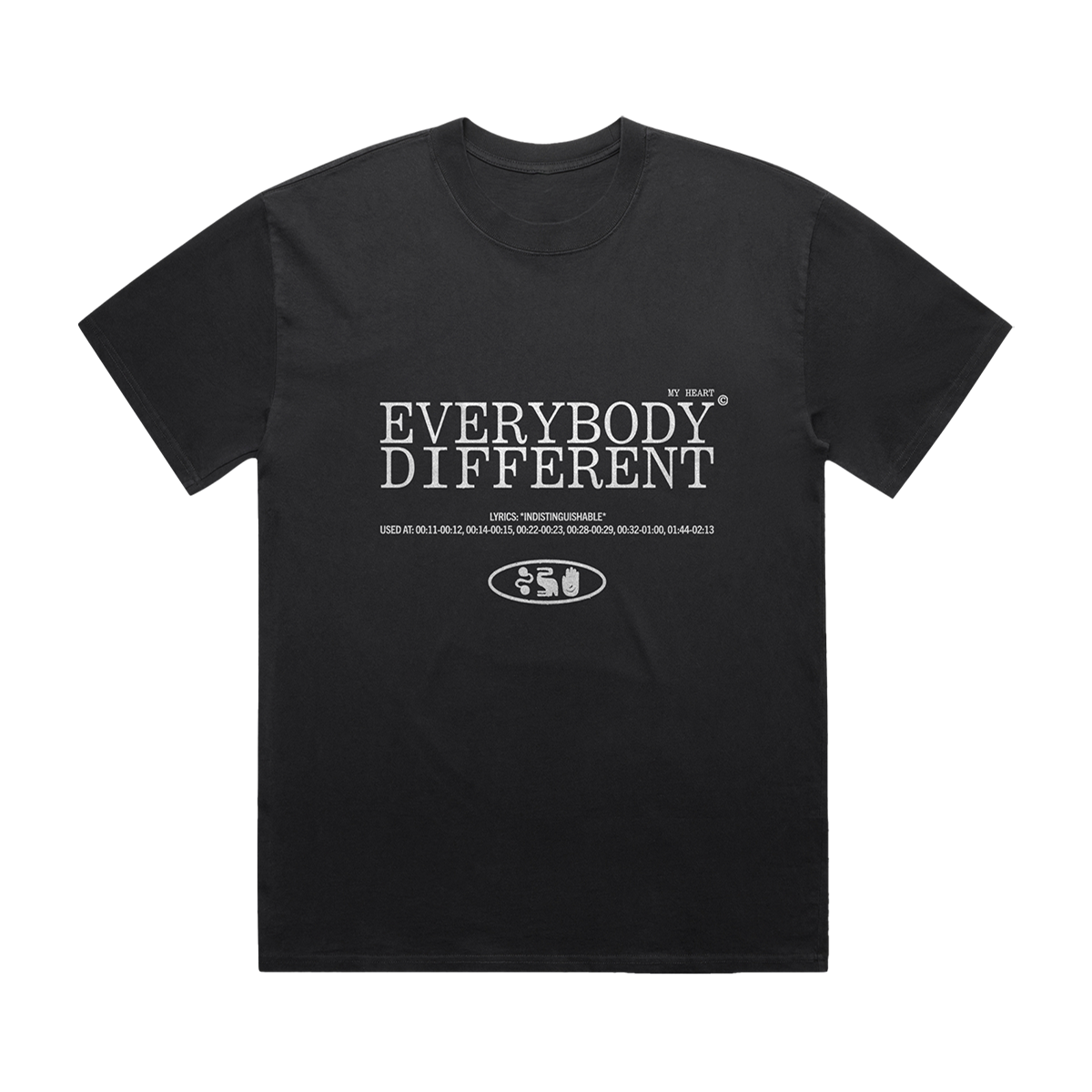 Different Black T-Shirt